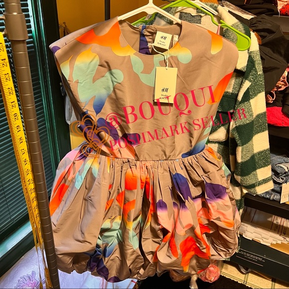 HM STUDIO CONSCIOUS MULTICOLORED BALLOON SKIRT DRESS - Picture 2 of 12